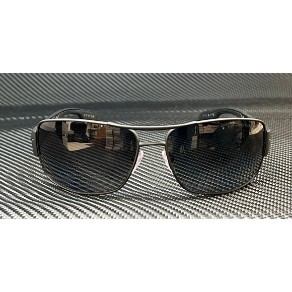 Prada Men's Matte Black Polarized Sunglasses - Picture 2 of 4